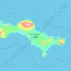 Topografische kaart Isla San Lorenzo, hoogte, reliëf
