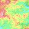 Topografische kaart Brucei/Burcei, hoogte, reliëf