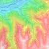Topografische kaart Weerberg, hoogte, reliëf