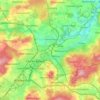 Topografische kaart 95615, hoogte, reliëf