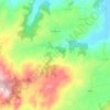 Topografische kaart Os Blancos, hoogte, reliëf