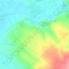 Topografische kaart Hrušky, hoogte, reliëf