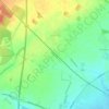 Topografische kaart Bucknell, hoogte, reliëf