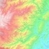 Topografische kaart Rovira, hoogte, reliëf