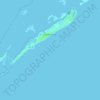 Topografische kaart Grand Isle, hoogte, reliëf