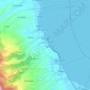 Topografische kaart San Jose, hoogte, reliëf