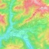 Topografische kaart Rovetta, hoogte, reliëf