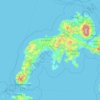 Topografische kaart Zamboanga Peninsula, hoogte, reliëf