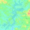 Topografische kaart Blliuhe Reservoir, hoogte, reliëf