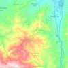 Topografische kaart Tifarouine, hoogte, reliëf