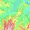 Topografische kaart Noepoli, hoogte, reliëf