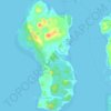 Topografische kaart Ilha de Maré, hoogte, reliëf