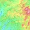 Topografische kaart Moissannes, hoogte, reliëf