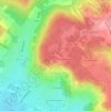 Topografische kaart Andilly, hoogte, reliëf