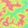 Topografische kaart Bardi, hoogte, reliëf