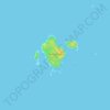 Topografische kaart Ness Islands, hoogte, reliëf