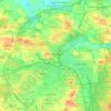 Topografische kaart Częstochowa, hoogte, reliëf
