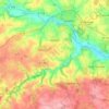 Topografische kaart Guégon, hoogte, reliëf