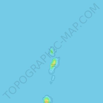 Topografische kaart Ilha do Norte, hoogte, reliëf