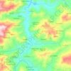 Topografische kaart Draa Kebila, hoogte, reliëf