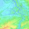 Topografische kaart Beveren-Kruibeke-Zwijndrecht, hoogte, reliëf