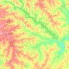 Topografische kaart Lake Greenwood, hoogte, reliëf