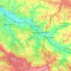Topografische kaart Aubenton, hoogte, reliëf