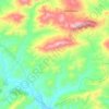 Topografische kaart Taifa, hoogte, reliëf