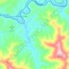 Topografische kaart South Wallins, hoogte, reliëf