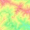 Topografische kaart Pathri, hoogte, reliëf