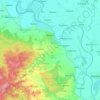 Topografische kaart Belgern, hoogte, reliëf