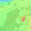 Topografische kaart Aa küla, hoogte, reliëf