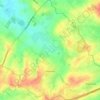 Topografische kaart Velaines, hoogte, reliëf