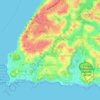 Topografische kaart Barra, hoogte, reliëf