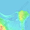 Topografische kaart Skanes, hoogte, reliëf