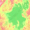 Topografische kaart ᑐᓕᒫᓗᒡᔪᐊᖅ Dubawnt Lake, hoogte, reliëf