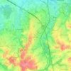 Topografische kaart Hoeselt, hoogte, reliëf