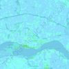 Topografische kaart Kortgene, hoogte, reliëf