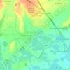 Topografische kaart South Cerney, hoogte, reliëf