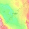 Topografische kaart Lut Desert, hoogte, reliëf