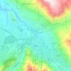 Topografische kaart Aspen, hoogte, reliëf