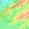 Topografische kaart Jambeiro, hoogte, reliëf