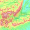 Topografische kaart 军地坪街道, hoogte, reliëf