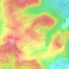 Topografische kaart Gernelle, hoogte, reliëf