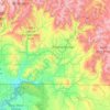 Topografische kaart Archuleta County, hoogte, reliëf