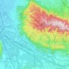 Topografische kaart 84460, hoogte, reliëf