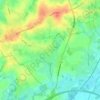 Topografische kaart Wannebecq, hoogte, reliëf