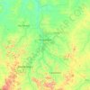 Topografische kaart Ariquemes, hoogte, reliëf
