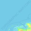 Topografische kaart Waddeneilanden, hoogte, reliëf