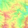 Topografische kaart Fabara / Favara, hoogte, reliëf